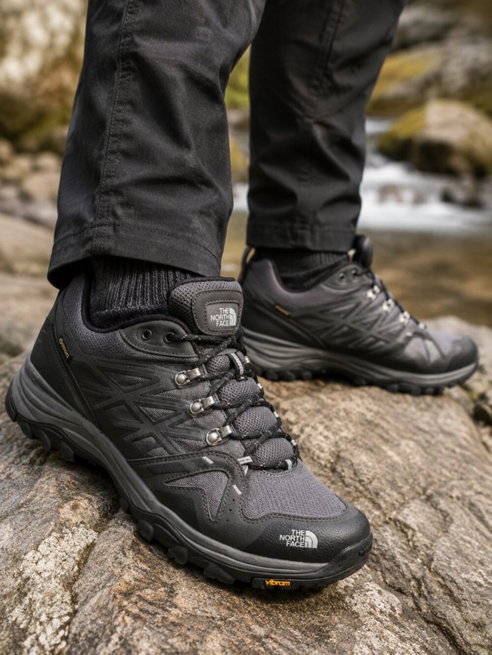 The North Face Hedgehog GTX Vibram Trail Shoes Mens 12 Gore Tex Hiking Sneakers